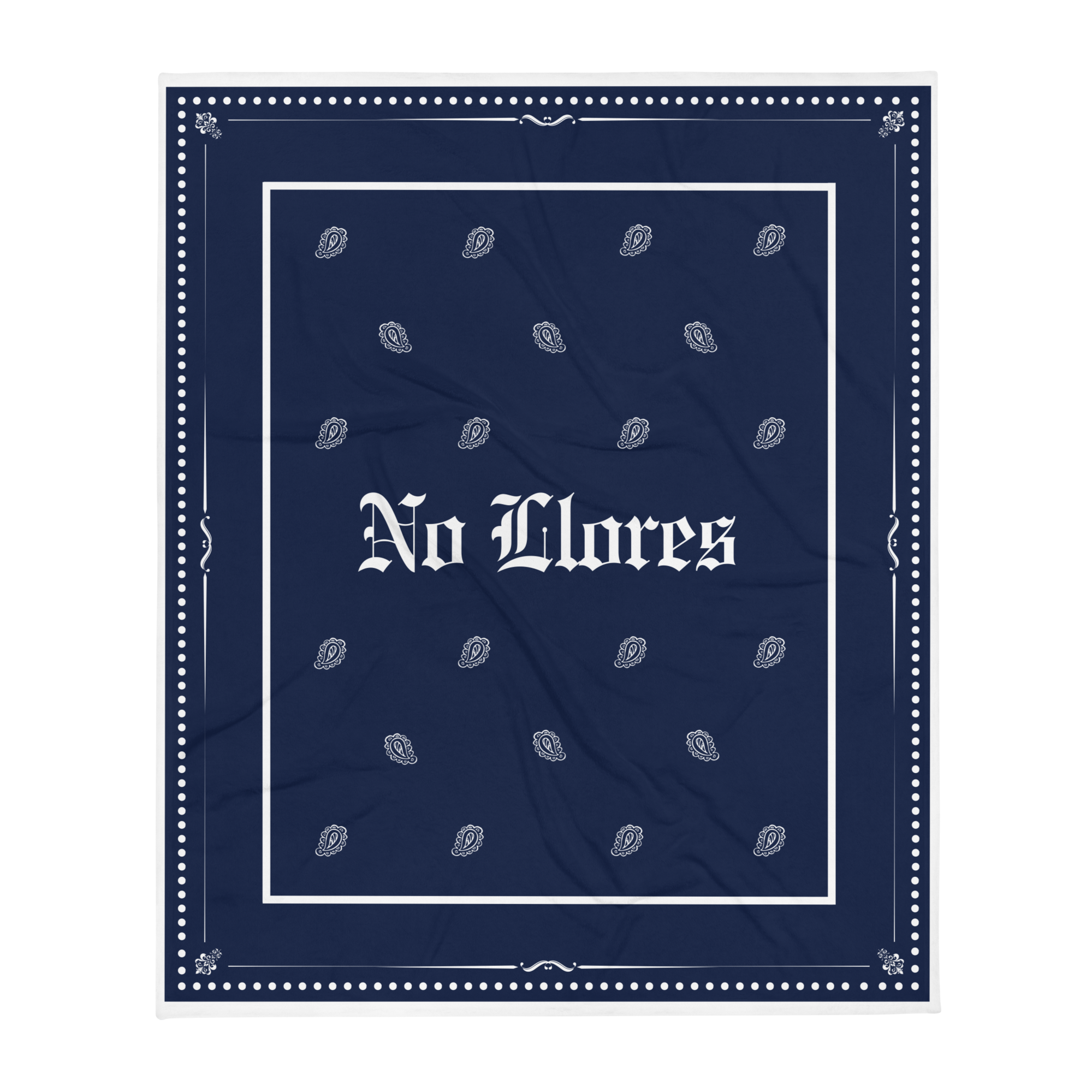 No Llores bandana blanket